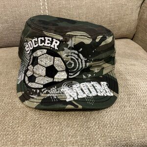 Bling Camouflage Soccer Mom Woman’s Cap